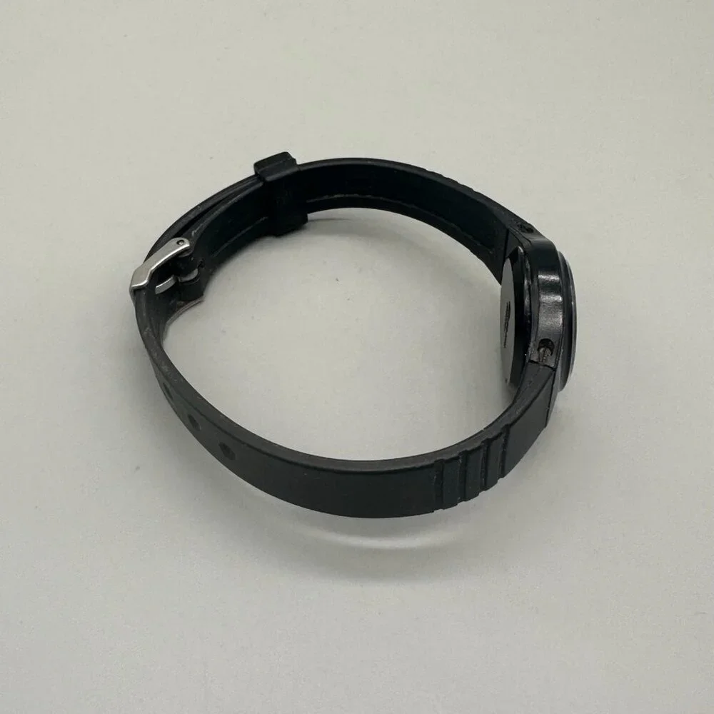 Vintage Lorus Watch Women Black Easy To Read Dial 22MM Round New Battery